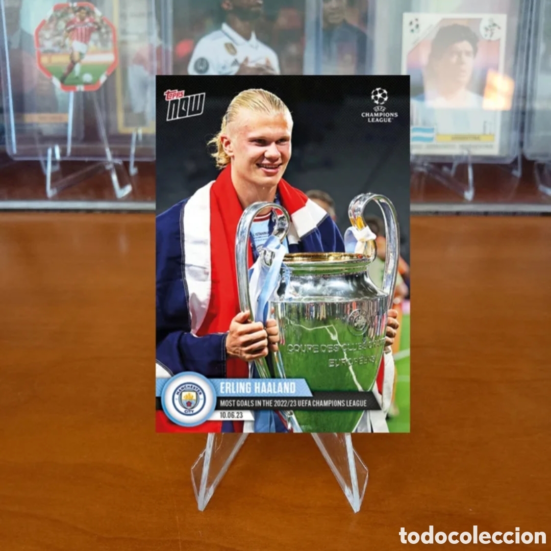 Cromos de f&uacute;tbol: Erling Haaland Topps Now #123