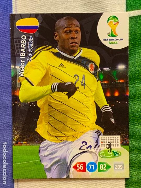 Cromos de F&uacute;tbol: u96 V&iacute;ctor Ibarbo Colombia Actualizaci&oacute;n Adrenalyn World Cup 2014