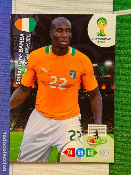 Cromos de F&uacute;tbol: u98 Souleymane Bamba C&ocirc;te d'Ivoire Actualizaci&oacute;n Adrenalyn World Cup 2014