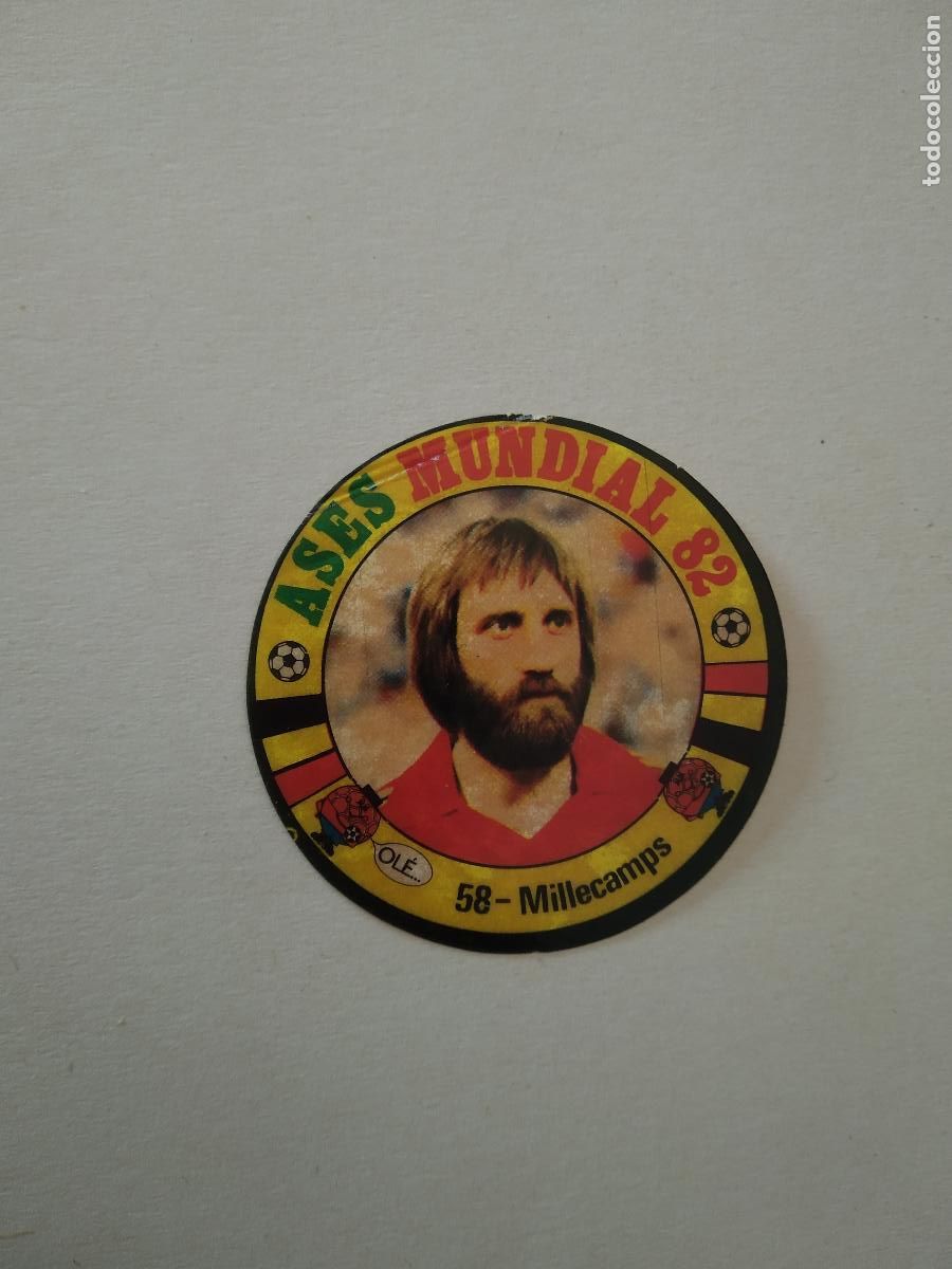 Cromos de f&uacute;tbol: 58 MILLECAMPS BELGICA CROMO FUTBOL ASES MUNDIAL 1982 WORLD CUP COPA MUNDO 82 REYAUCA