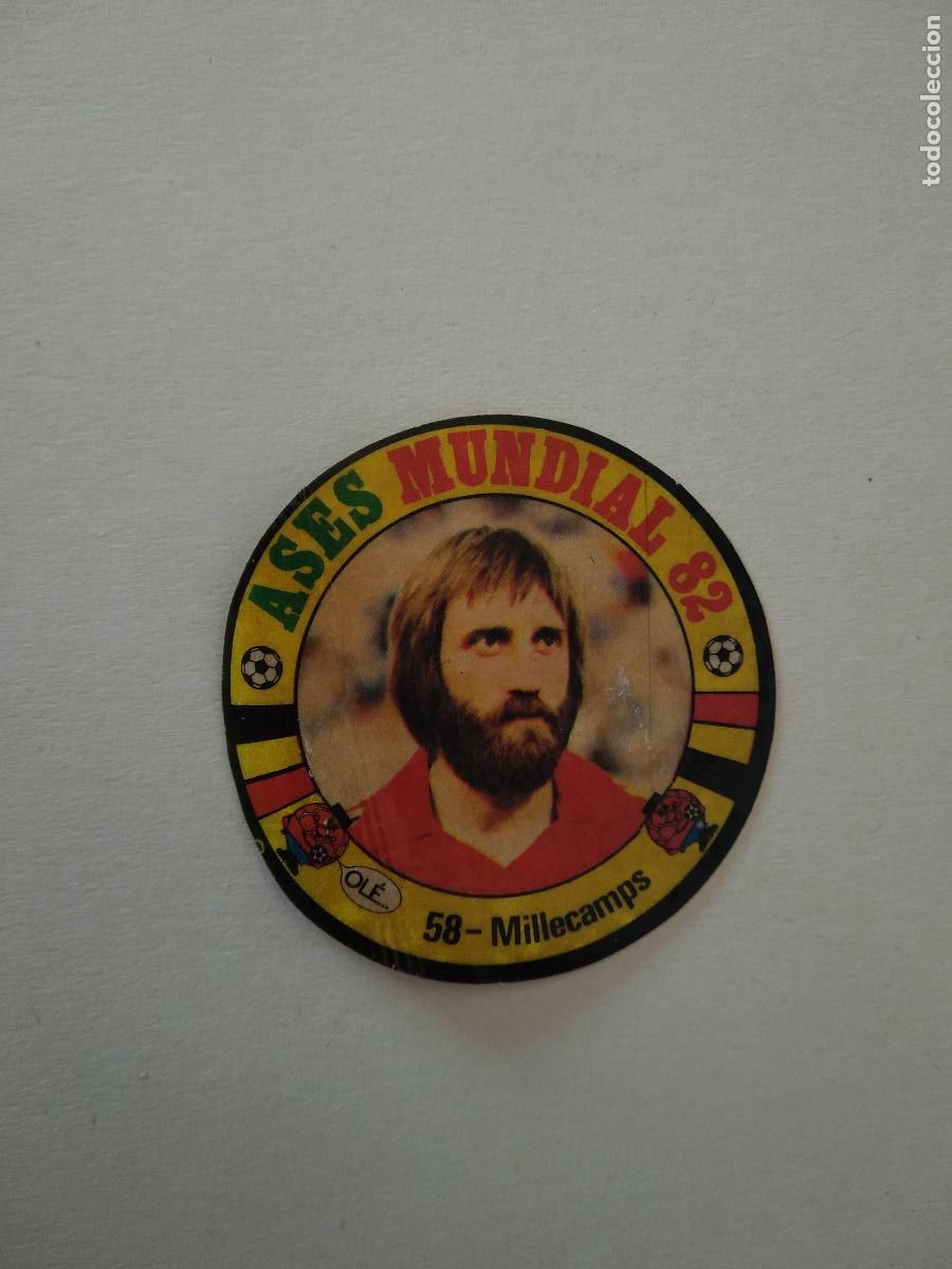 Cromos de f&uacute;tbol: 58 MILLECAMPS BELGICA CROMO FUTBOL ASES MUNDIAL 1982 WORLD CUP COPA MUNDO 82 REYAUCA