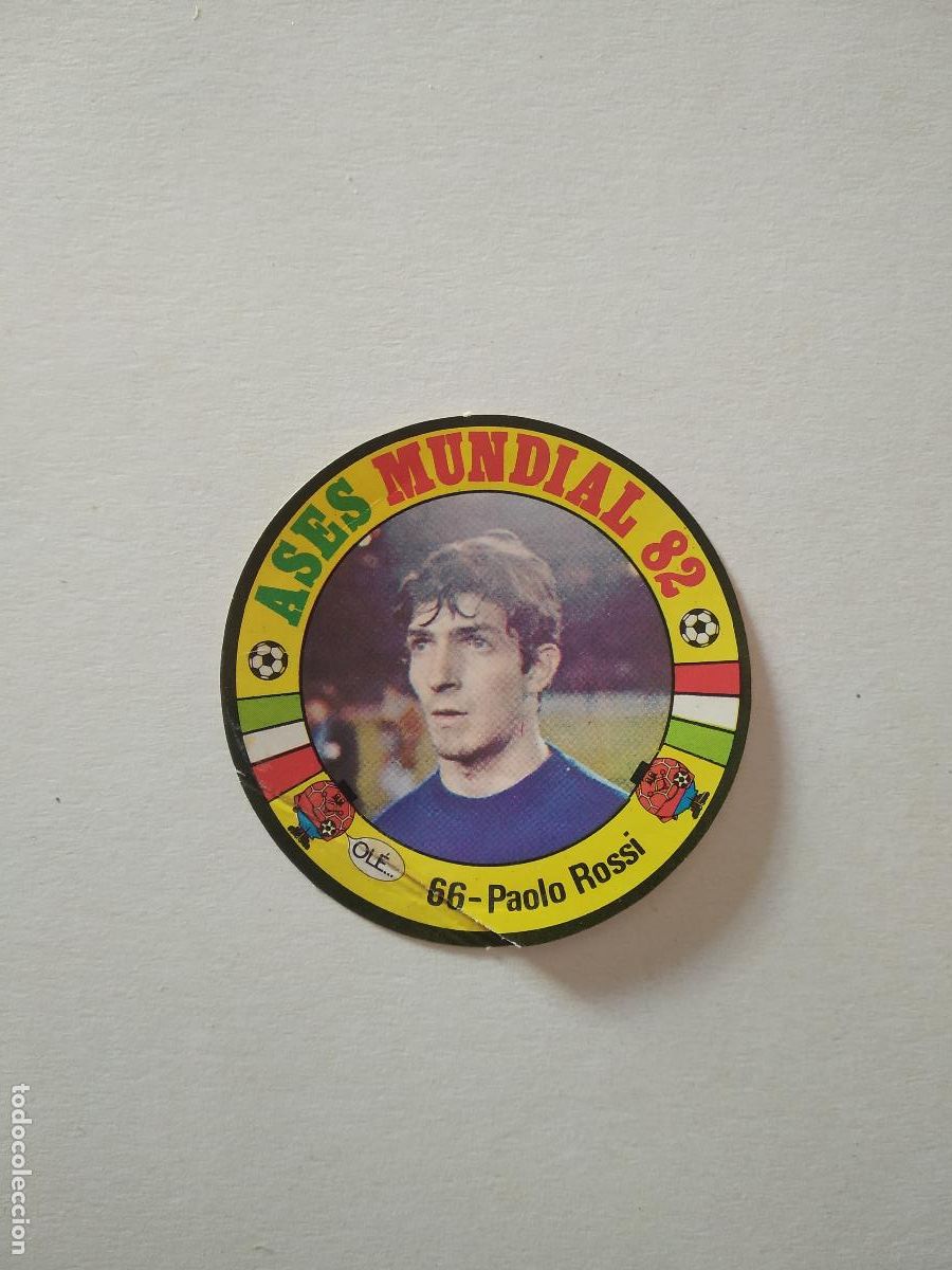 Cromos de f&uacute;tbol: 66 PAOLO ROSSI ITALIA CROMO FUTBOL ASES MUNDIAL 1982 WORLD CUP COPA MUNDO 82 REYAUCA