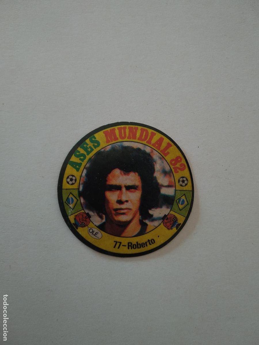 Cromos de f&uacute;tbol: 77 ROBERTO BRASIL CROMO FUTBOL ASES MUNDIAL 1982 WORLD CUP COPA MUNDO 82 REYAUCA