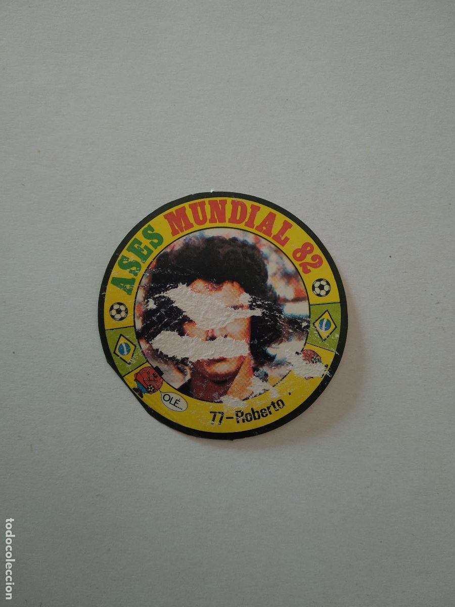 Cromos de f&uacute;tbol: 77 ROBERTO BRASIL CROMO FUTBOL ASES MUNDIAL 1982 WORLD CUP COPA MUNDO 82 REYAUCA