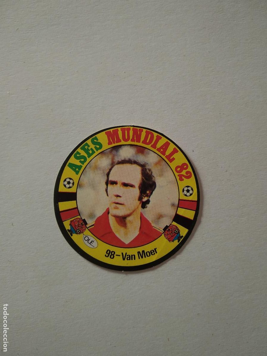 Cromos de f&uacute;tbol: 98 VAN MOER BELGICA CROMO FUTBOL ASES MUNDIAL 1982 WORLD CUP COPA MUNDO 82 REYAUCA