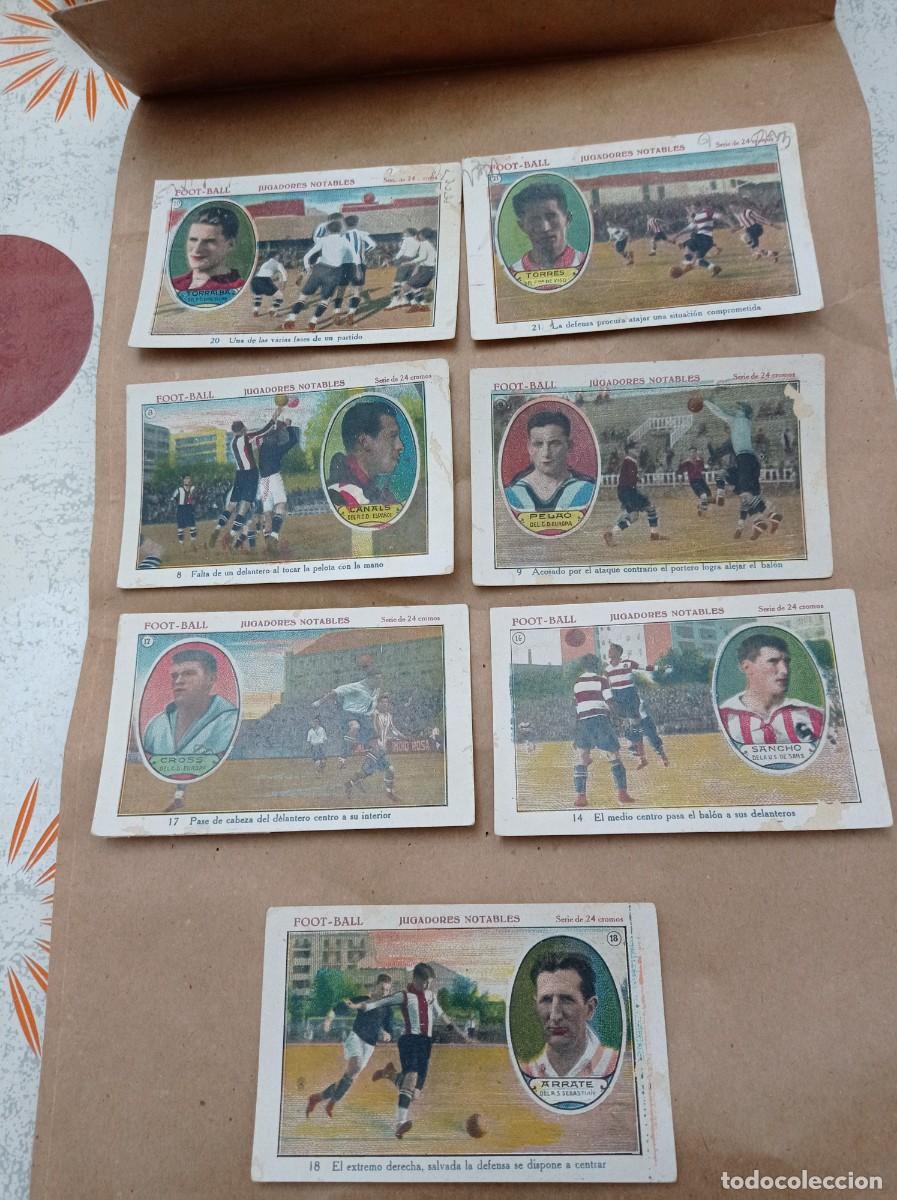 Figurine di Calcio: 7 cromos jugadores Notables 1922. Publicaci&oacute;n Bartolom&eacute; Orfila
