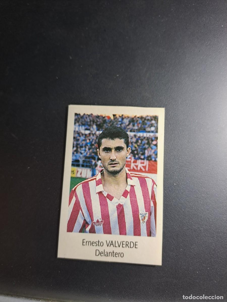 Figurine di Calcio: CROMO VALVERDE 36 ATHLETIC CLUB DE BILBAO FUTBOL 91 92 LIGA 1991 1992 BIMBO NUNCA PEGADO