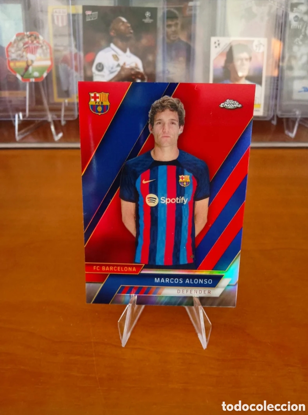 Football Stickers: /99 Marcos Alonso 19 Topps Chrome numerada