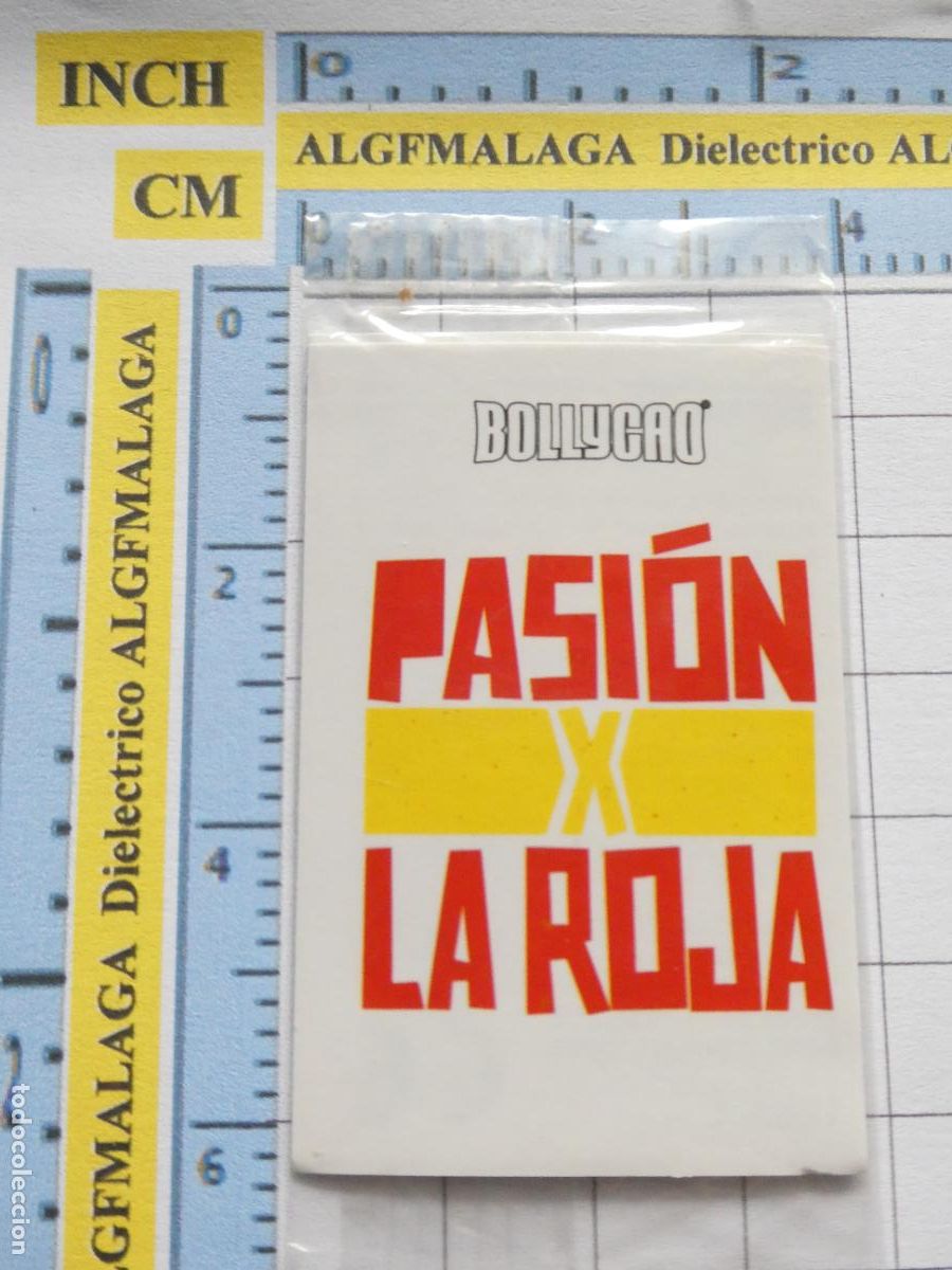 Fu&szlig;ball-Sticker: CROMO CROMITO DULCES PASTELITOS BOLLYCAO. FUTBOLMANIA FUTBOL MANIA. ESPA&Ntilde;A PASI&Oacute;N ROJA. PRECINTADO