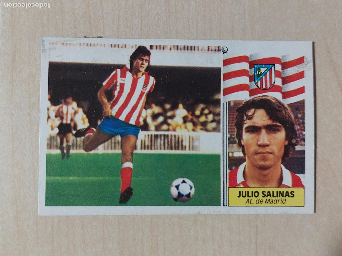 Cromos de f&uacute;tbol: EDICIONES ESTE 86 87 FICHAJE N&ordm; 25 JULIO SALINAS ATLETICO DE MADRID CROMO RECUPERADO