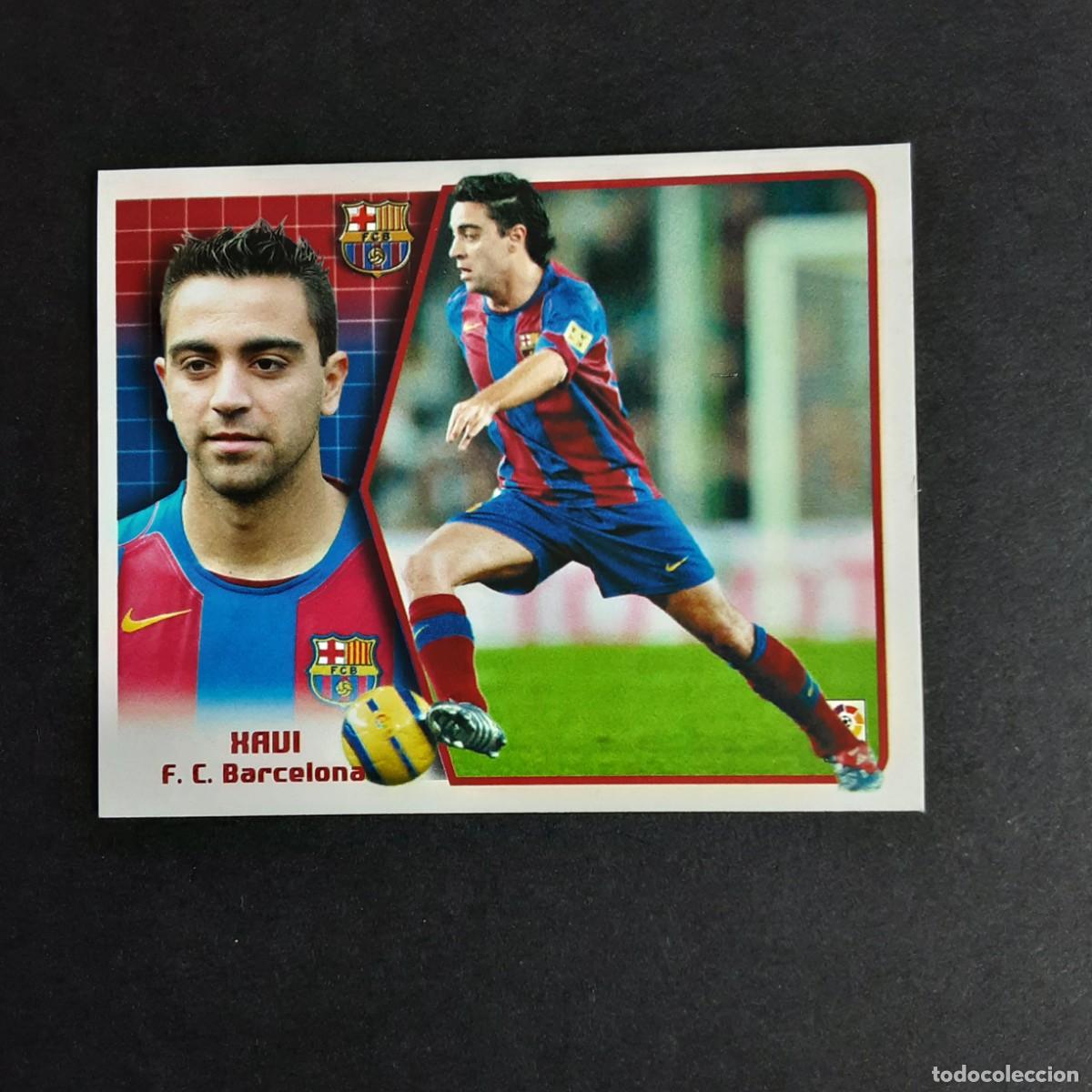Cromos de F&uacute;tbol: CROMO LIGA 2005 2006 05 06 COLECCIONES ESTE PANINI XAVI-BARCELONA NUNCA PEGADO