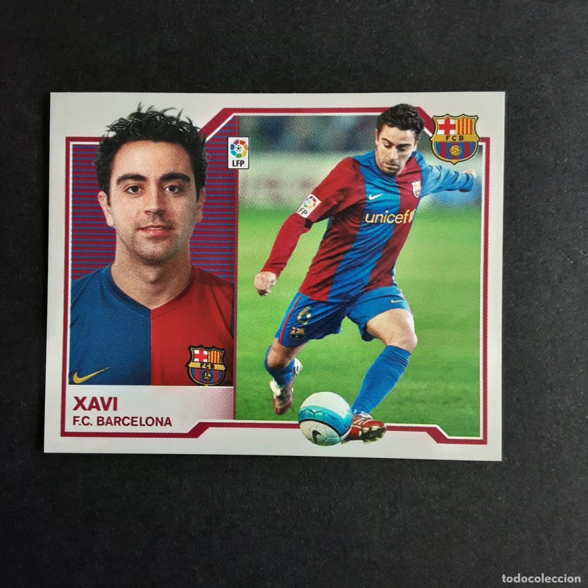 Cromos de f&uacute;tbol: CROMO LIGA 2007 2008 07 08 COLECCIONES ESTE PANINI XAVI-BARCELONA NUNCA PEGADO