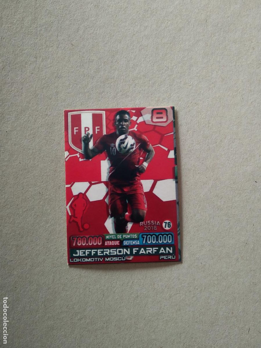 Cartes &agrave; collectionner de Football: 76 FARFAN PER&Uacute; CROMO FUTBOL MUNDIAL 2018 WORLD CUP COPA MUNDO EDITADO SUDAMERICA