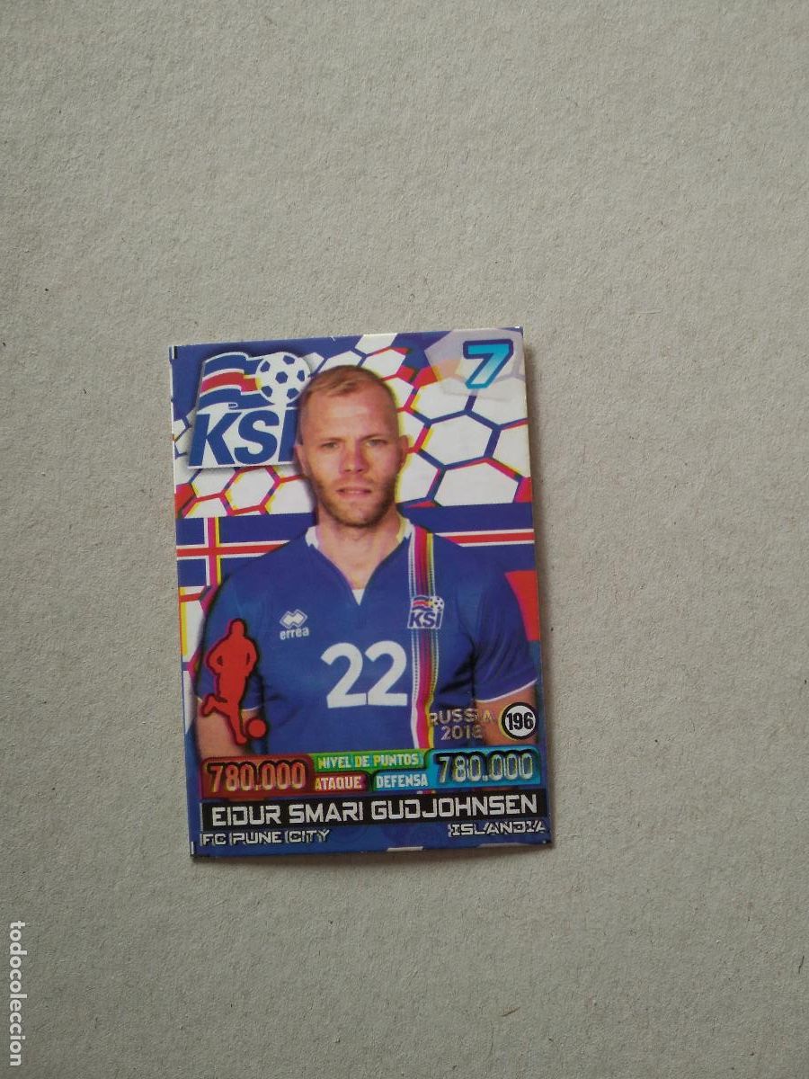 Figurine di Calcio: 196 GUDJOHNSEN ISLANDIA CROMO FUTBOL MUNDIAL 2018 WORLD CUP COPA MUNDO EDITADO SUDAMERICA