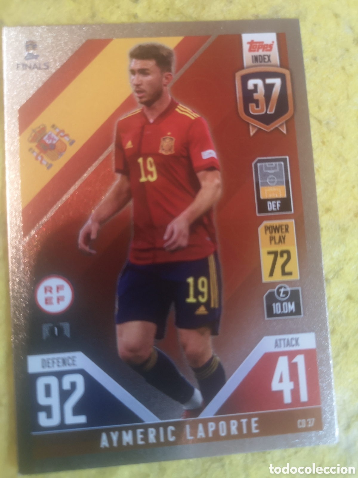 Cromos de f&uacute;tbol: TOPPS MATCH ATTAX 101 UEFA NATIONS LEAGUE FINALS 2022 PARALELA LAPORTE - CD37