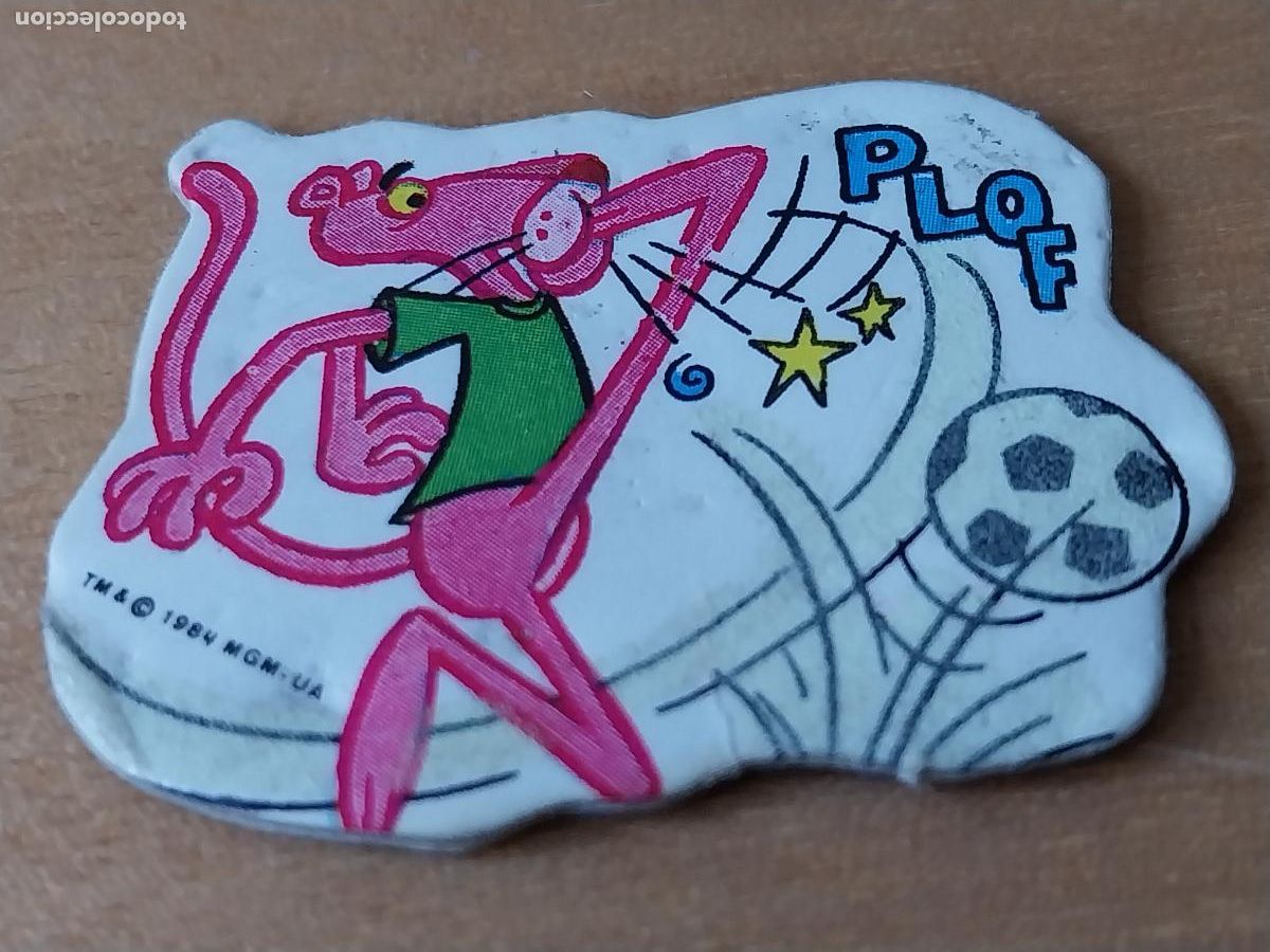 Cromos de f&uacute;tbol: PANTERA ROSA MATUTANO DISFRACES LUMINOSOS 1984 FUTBOL CROMO RECUPERADO