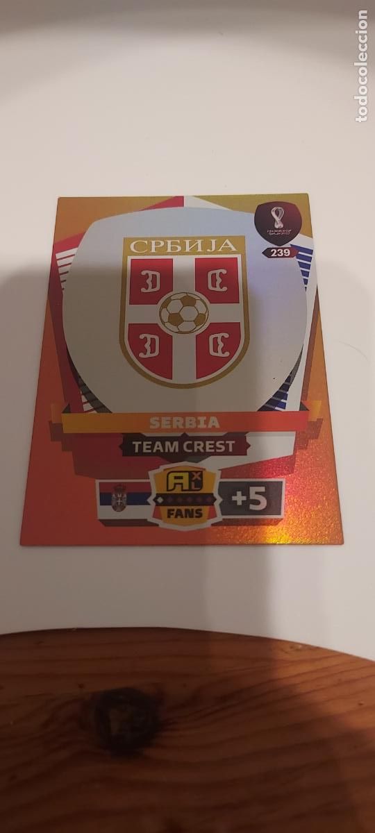 Fu&szlig;ball-Sticker: MUNDIAL ADRENALYN 2022 WORLD CUP QATAR ALBUM PANINI N 239 SERBIA