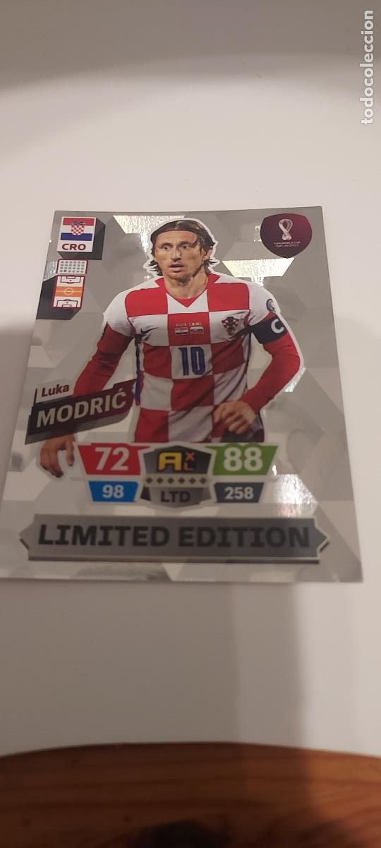 Cromos de F&uacute;tbol: MUNDIAL ADRENALYN 2022 WORLD CUP QATAR ALBUM PANINI MODRIC LIMITED EDITION