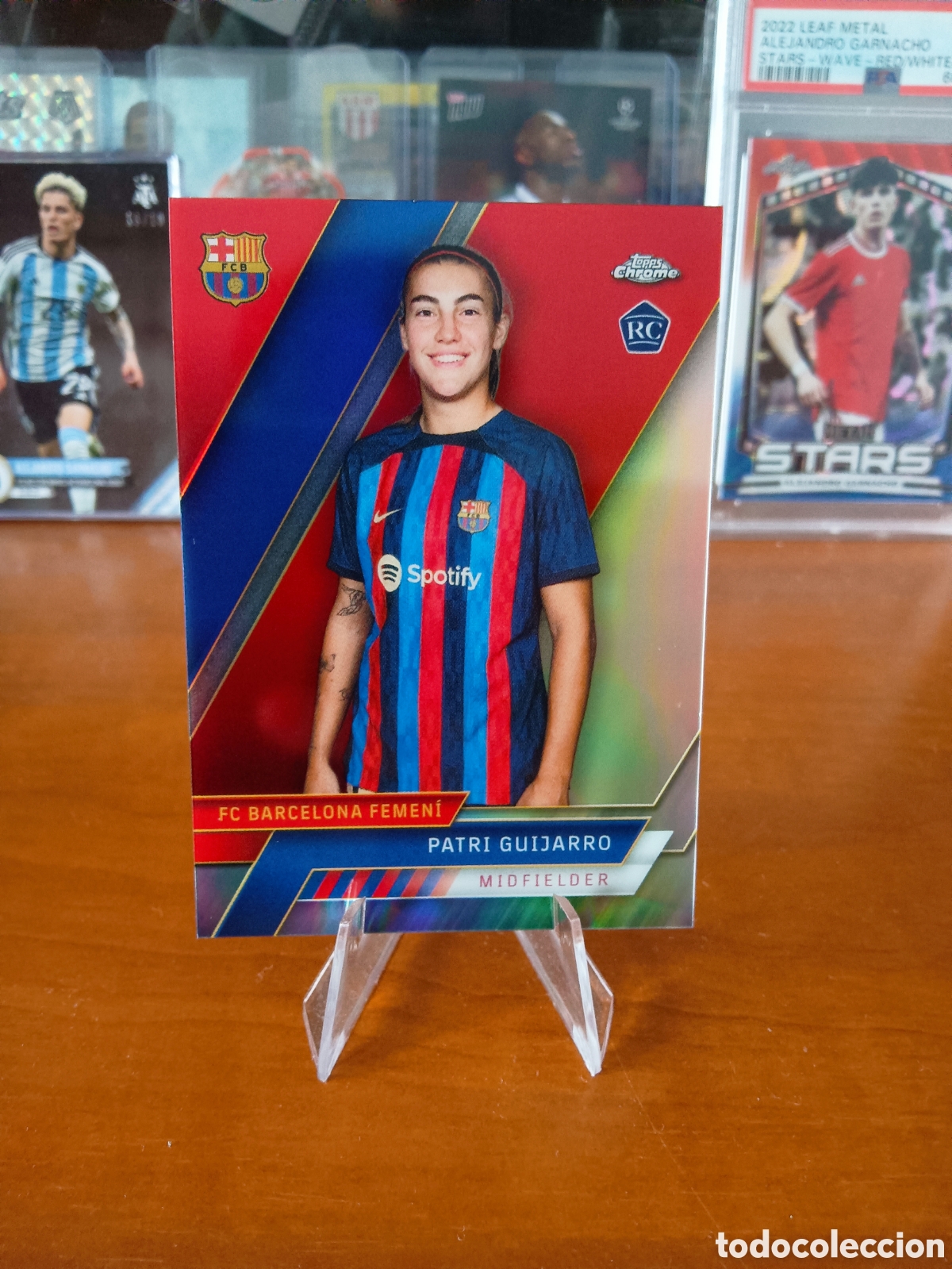 Cromos de f&uacute;tbol: Patri Guijarro 11 RC Rookie Card Topps Chrome FC Barcelona Femenino