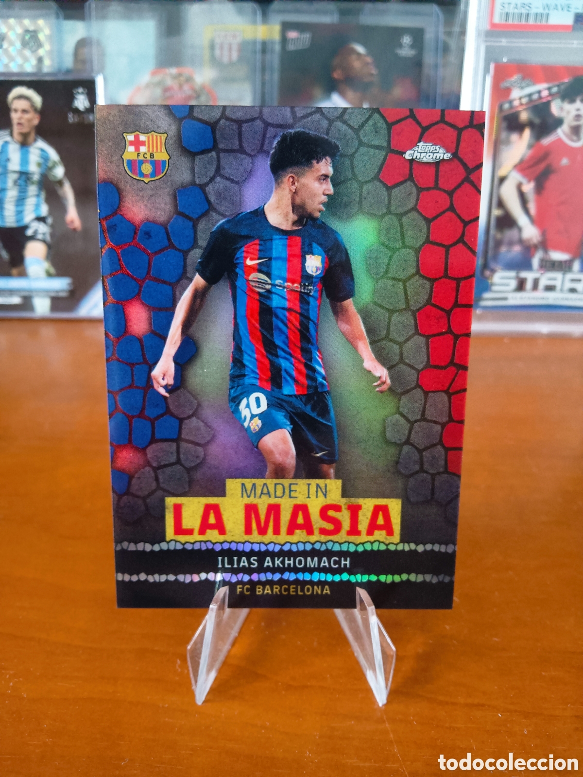 Cromos de F&uacute;tbol: Ilias Akhomach LA-6 MADE IN LA MASIA Topps Chrome FC Barcelona
