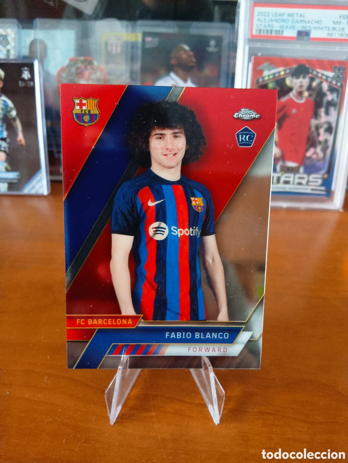 Cromos de f&uacute;tbol: Fabio Blanco 16 RC Rookie Card Topps Chrome FC Barcelona