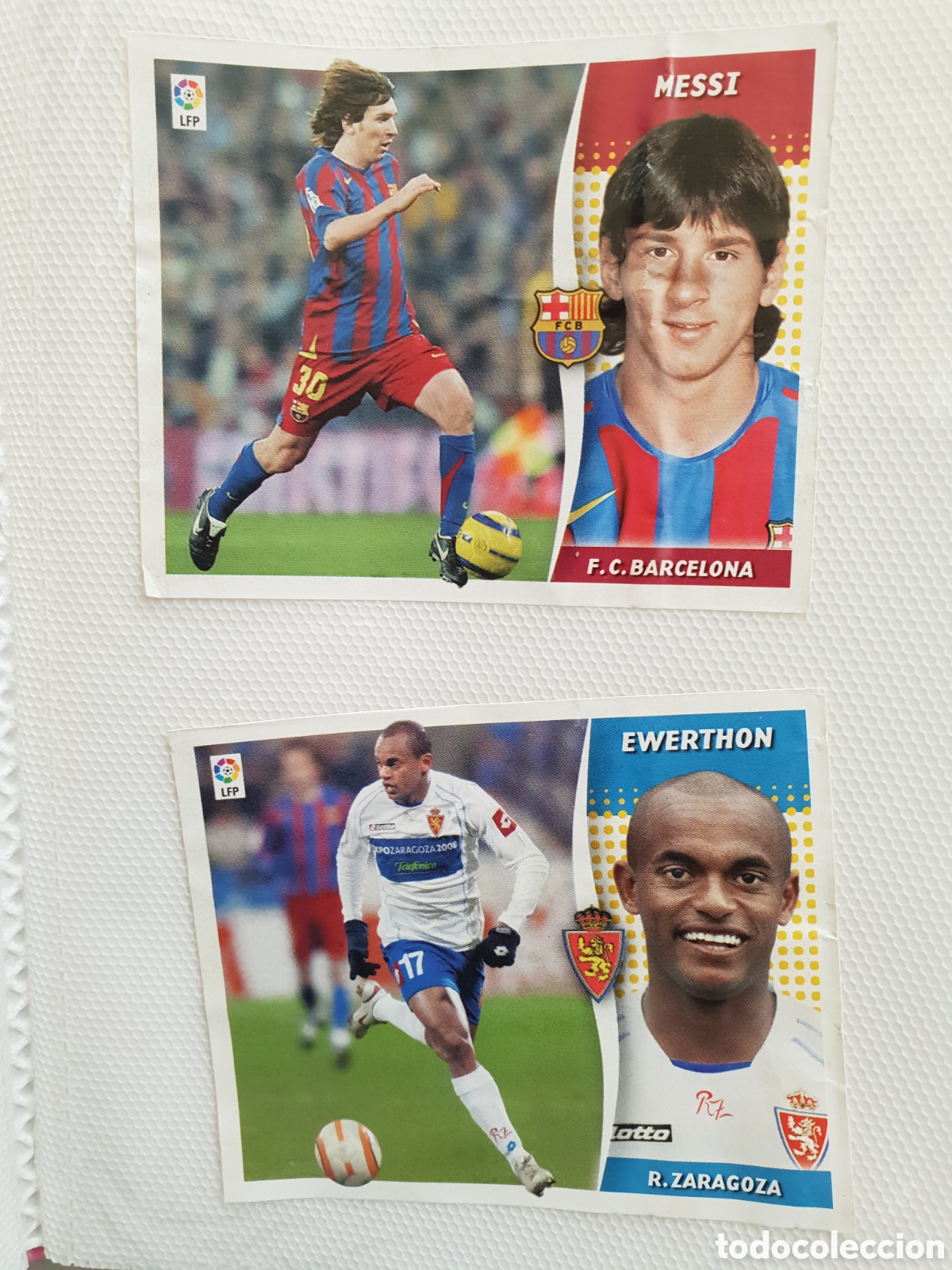 Cromos de f&uacute;tbol: Messi temporada 06 - 07. Pegada - Foto 1