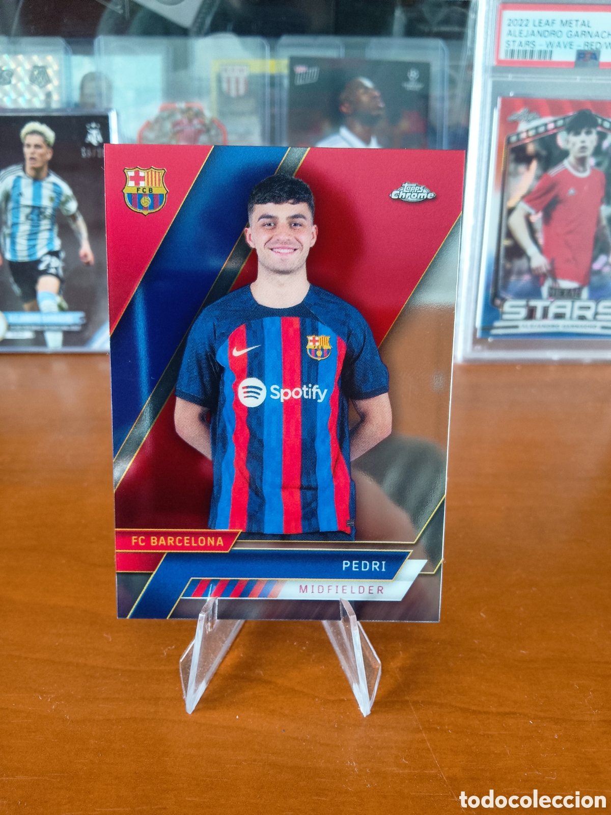 Fu&szlig;ball-Sticker: Pedri 15 Topps Chrome FC Barcelona