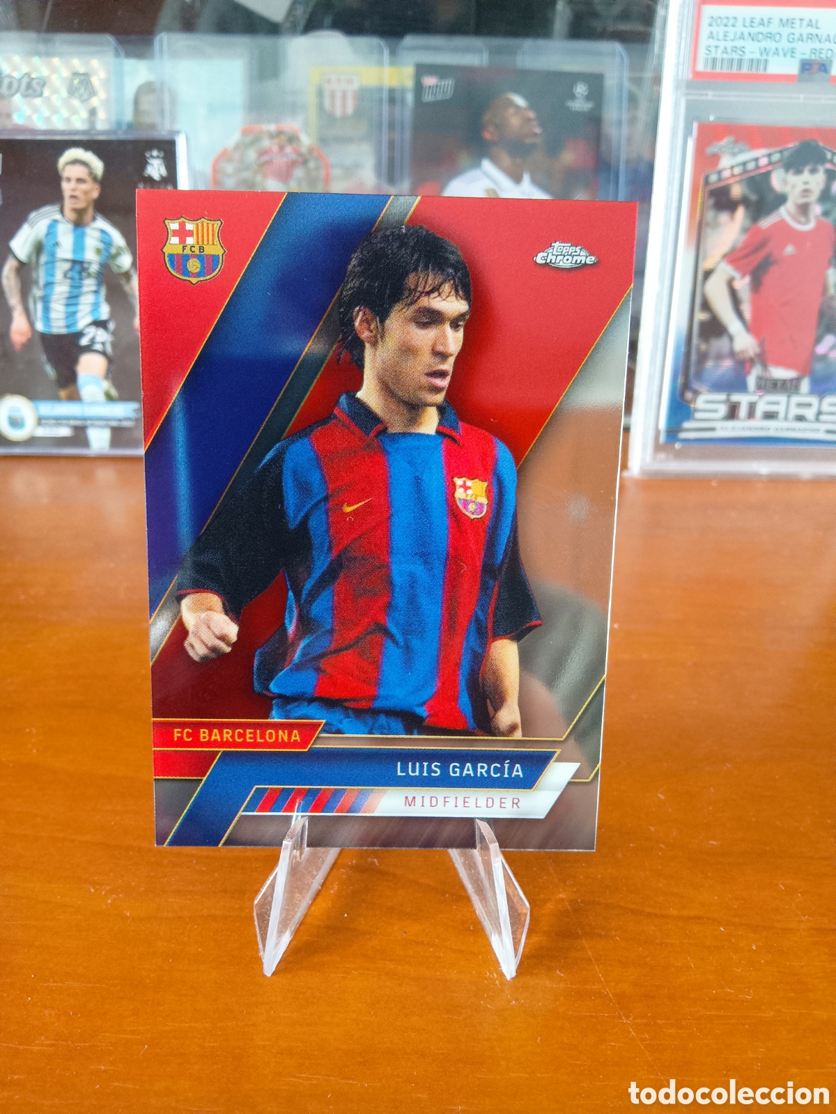 Fu&szlig;ball-Sticker: Luis Garc&iacute;a 35 Topps Chrome FC Barcelona
