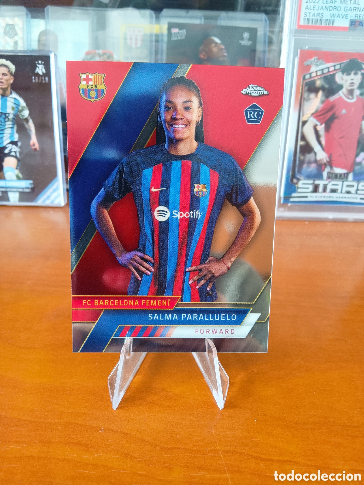 Figurine di Calcio: Salma Paralluelo 3 RC Rookie Card Topps Chrome FC Barcelona Femenino
