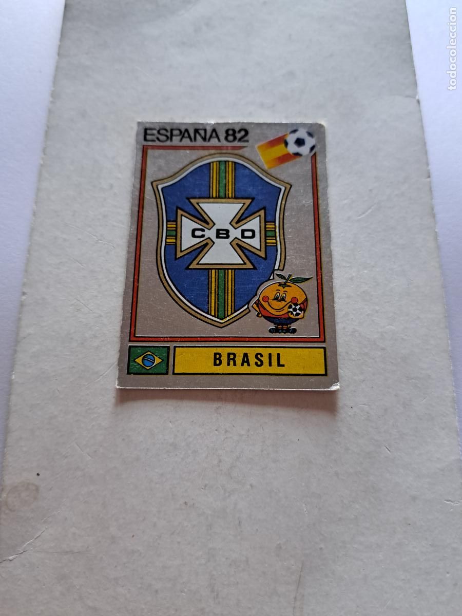 Cromos de f&uacute;tbol: ST N&ordm; 364 ESCUDO BRASIL MUNDIAL ESPA&Ntilde;A 82 1982 PANINI SIN PEGAR