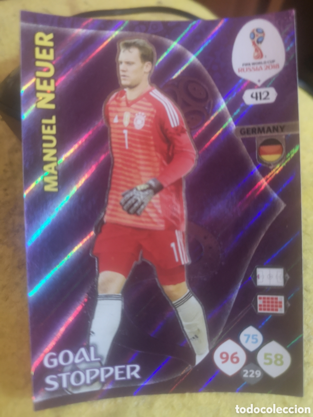 Cromos de F&uacute;tbol: ADRENALYN FIFA WORLD CUP RUSSIA 2018 GOAL STOPPER - NEVER