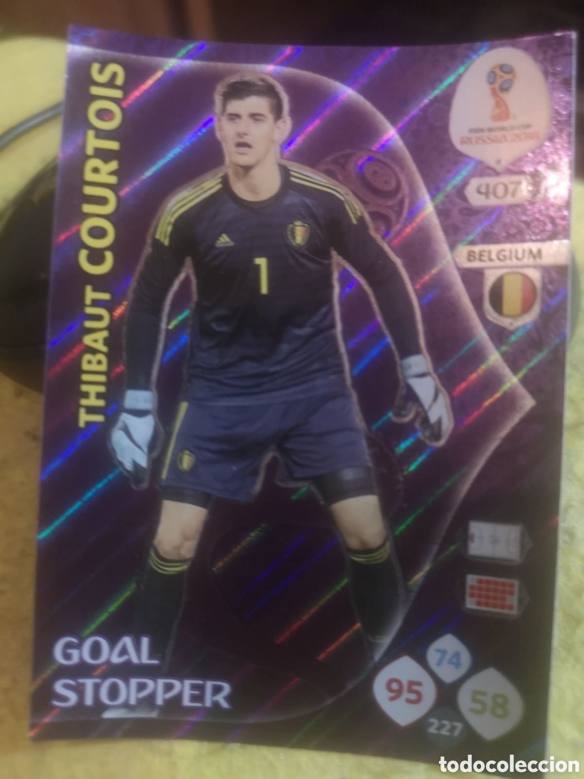 Cromos de F&uacute;tbol: ADRENALYN XL FIFA WORLD CUP RUSSIA 2018 GOAL STOPPER - COURTOIS