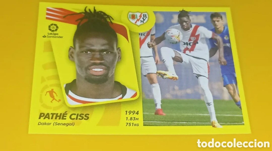 Cromos de f&uacute;tbol: ❇️ CROMO LIGA ESTE 2021 2022 21 22 PANINI PATHE CISS N&ordm; 23 &Uacute;LTIMOS FICHAJES RAYO VALLECANO ❇️