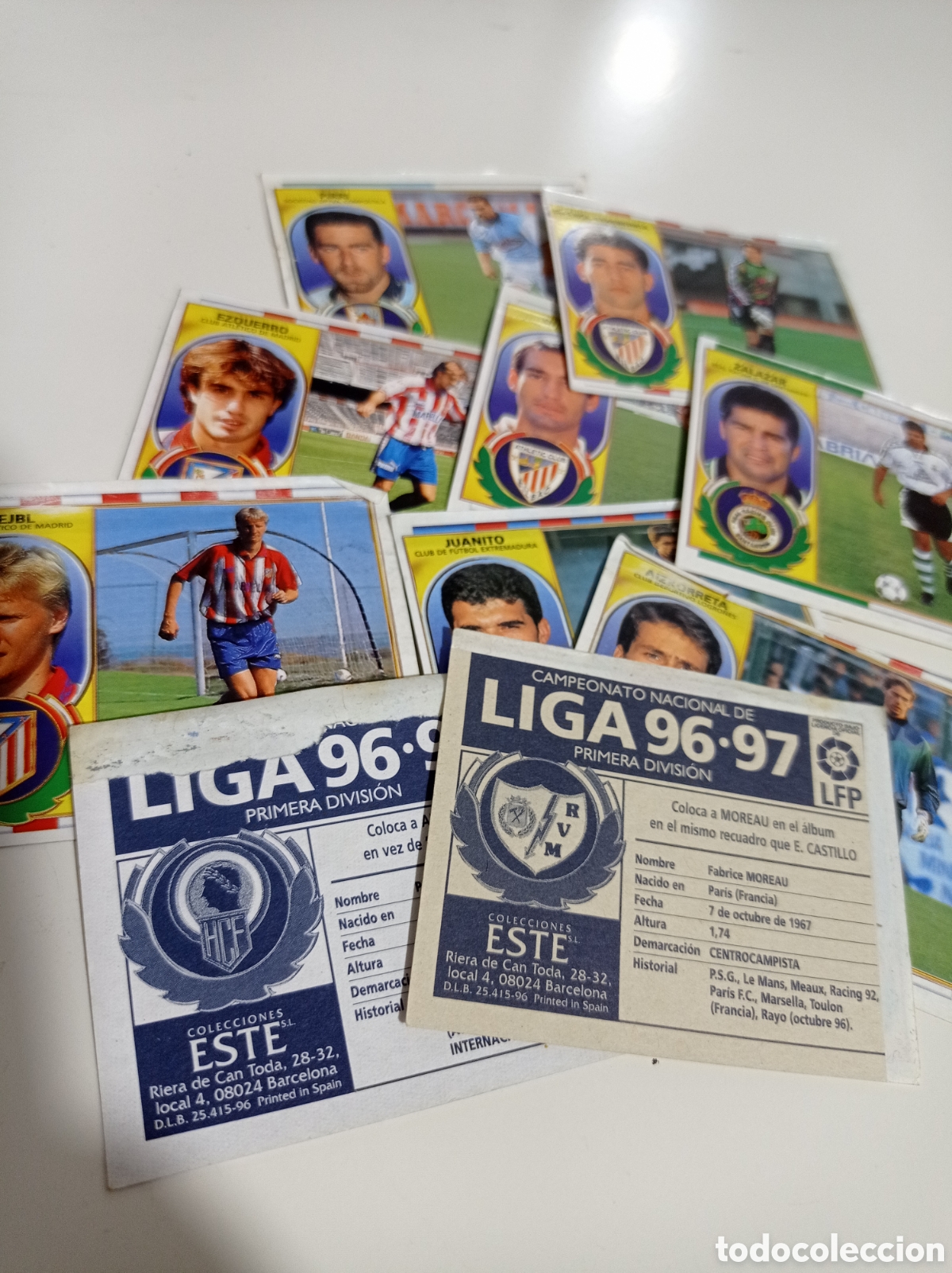 Cromos de f&uacute;tbol: ESTE 96 97 lote de colocas - Foto 1