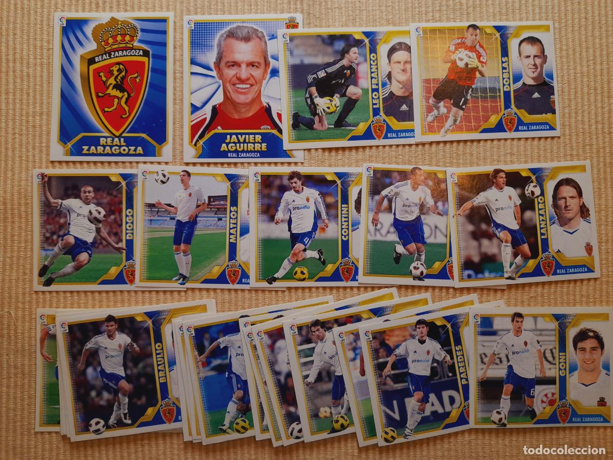 Cromos de F&uacute;tbol: LOTE 30 CROMOS DIFERENTES REAL ZARAGOZA LIGA 11-12 2011 2012. ALBUM ESTE