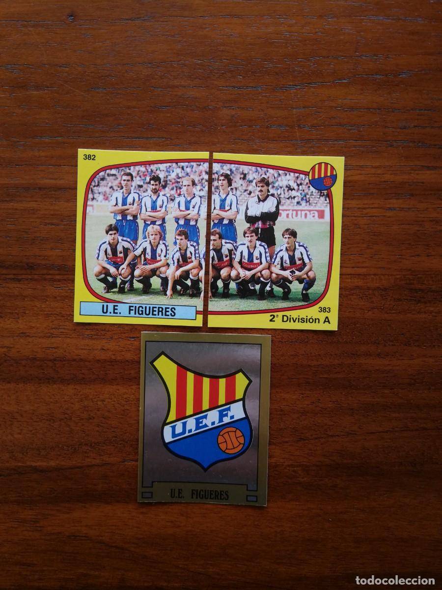 Cromos de Futebol: U.E. FIGUERES - PANINI FUTBOL 89 88/89 1988/89 - Completo (3 cromos nuevos sin pegar)