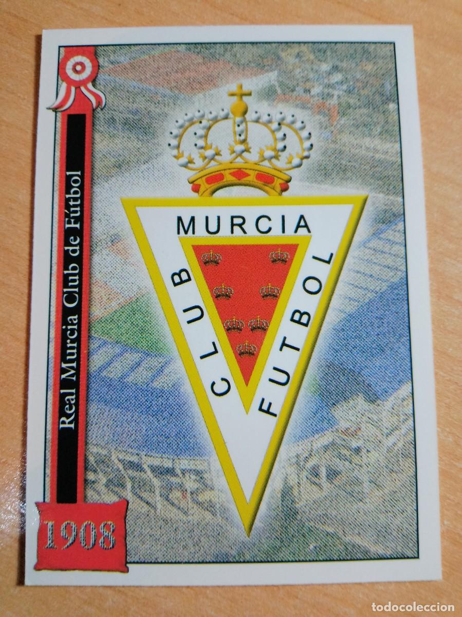Football Stickers: 581 ESCUDO DEL MURCIA 2005 2006 MUNDICROMO 05 06 PLATINUM 2&ordf; DIVISION