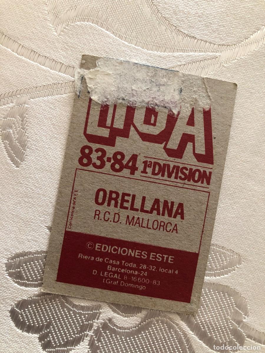 Cromos de f&uacute;tbol: ORELLANA MALLORCA EDICIONES ESTE 1983 1984 - Foto 2