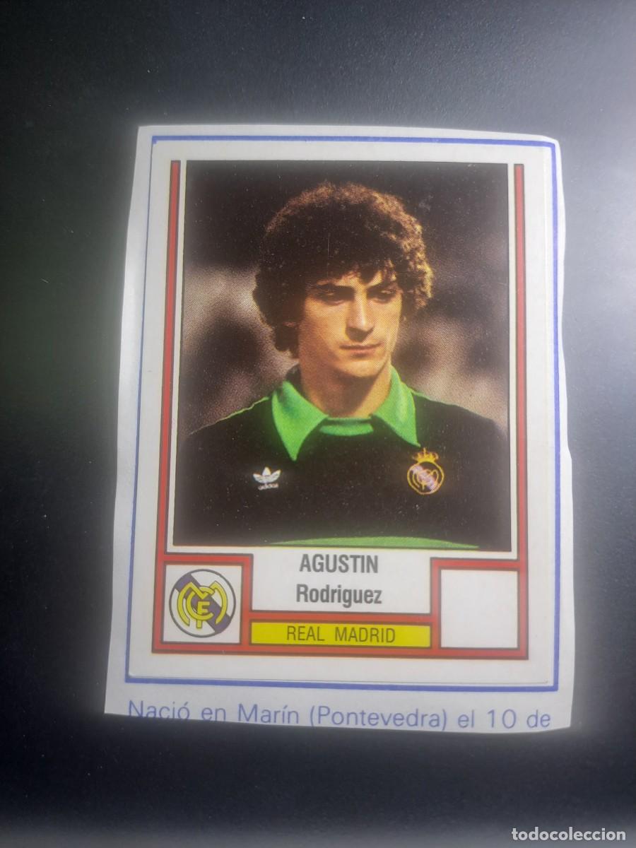 Fu&szlig;ball-Sticker: CROMO AGUSTIN 185 REAL MADRID FUTBOL 83 MINA 171 OSASUNA 82 1982 1983 PANINI CROMO CROM RECORTADO