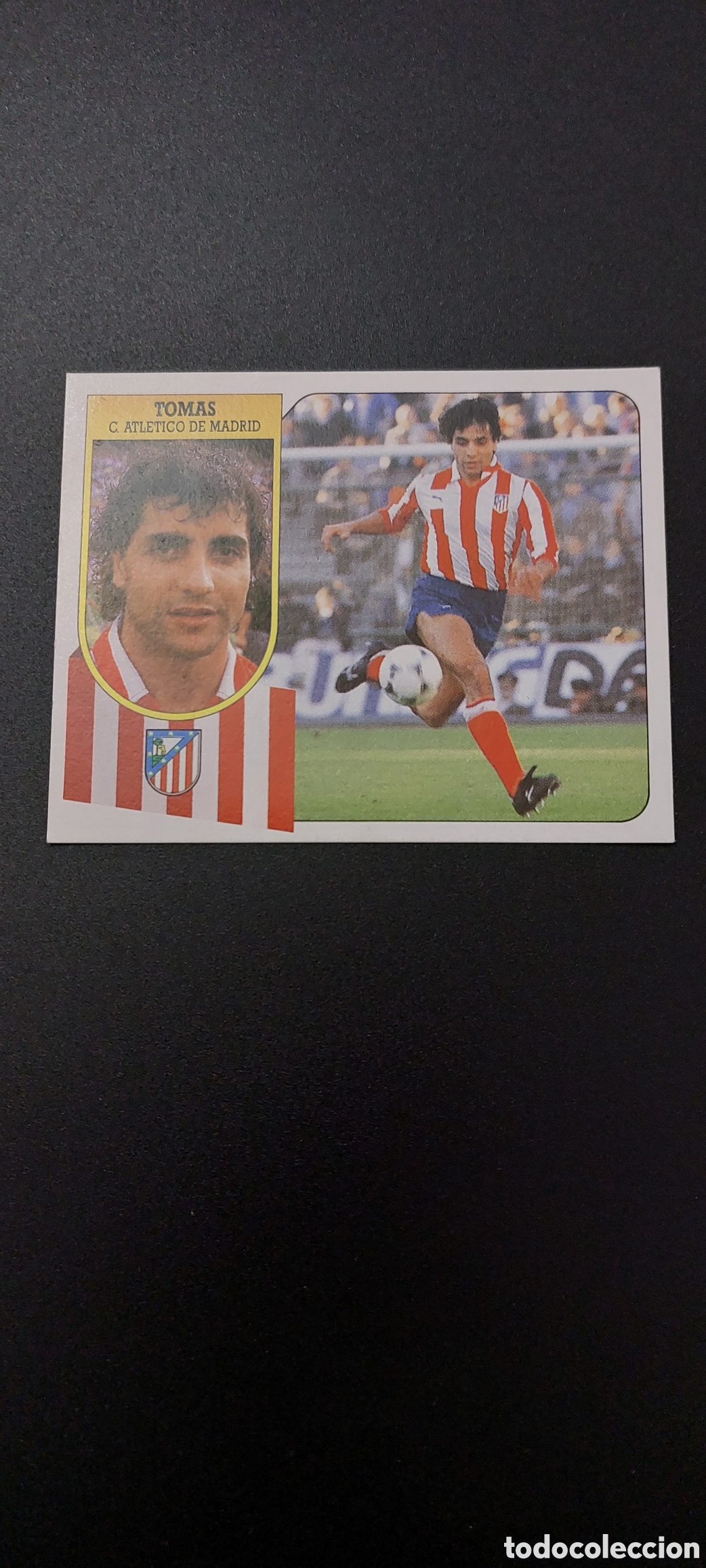 Cromos de f&uacute;tbol: Tomas atletico madrid 91/92 - Foto 2