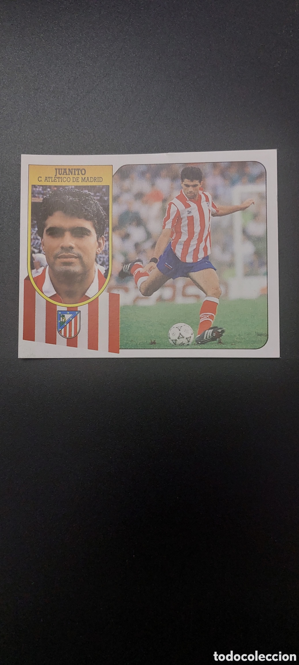 Cromos de f&uacute;tbol: Juanito atletico de madrid 91/92 - Foto 1