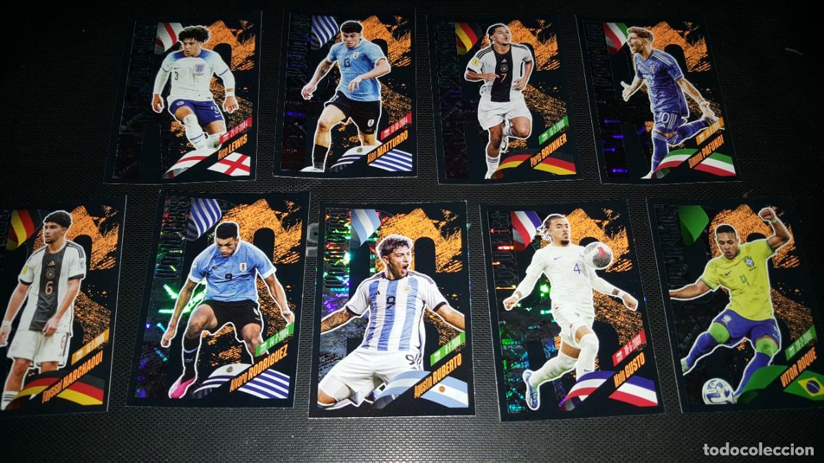 Cromos de Futebol: LOTE PANINI WORLD CLASS 2024 THE GAME CHANGERS RISING N&ordm; 374, 375, 376, 377, 378, 379, 380, 381, 382