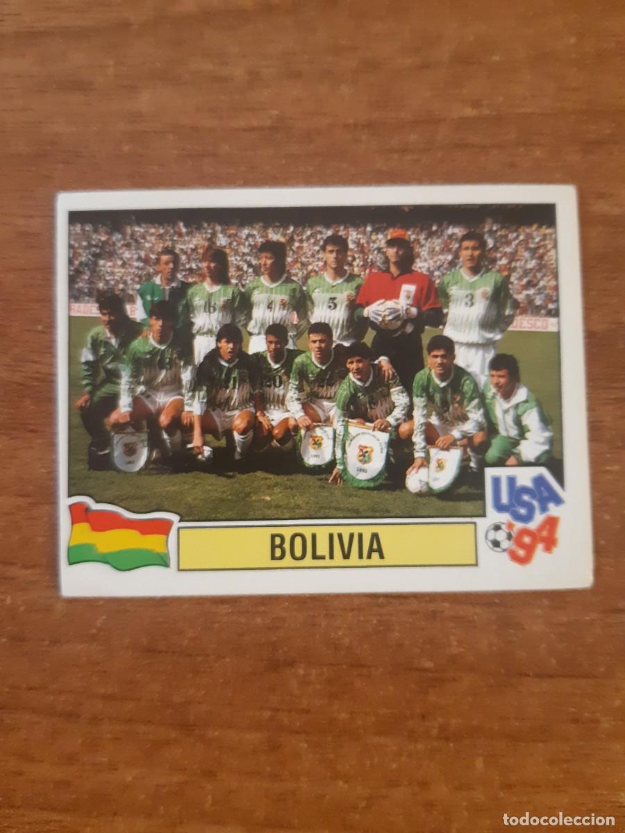 Football Stickers: N&deg;234 Alineaci&oacute;n Bolivia Mundial USA 94 PANINI. Nunca pegado