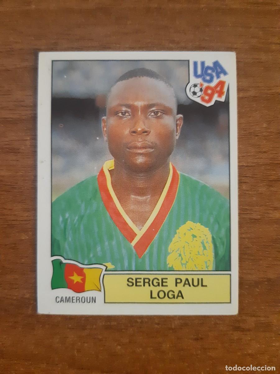 Cromos de Futebol: N&deg;140 Serge Paul Loga(Camer&uacute;n) Mundial USA 94 PANINI. Nunca pegado