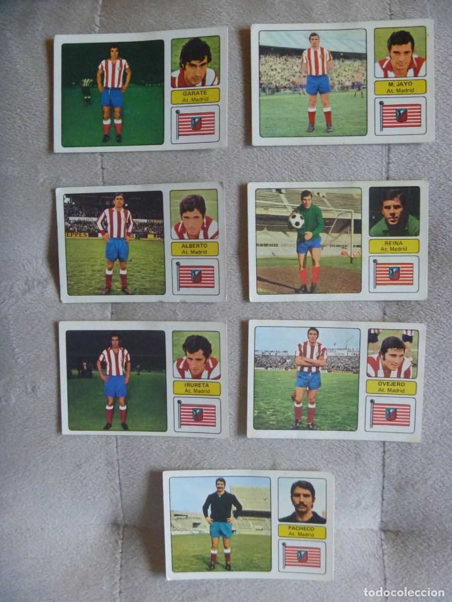 Figurine di Calcio: A T MADRID LOTE 7 CROMOS LIGA 1973-74, 73-74 FHER NUNCA PEGADO OPORTUNIDAD