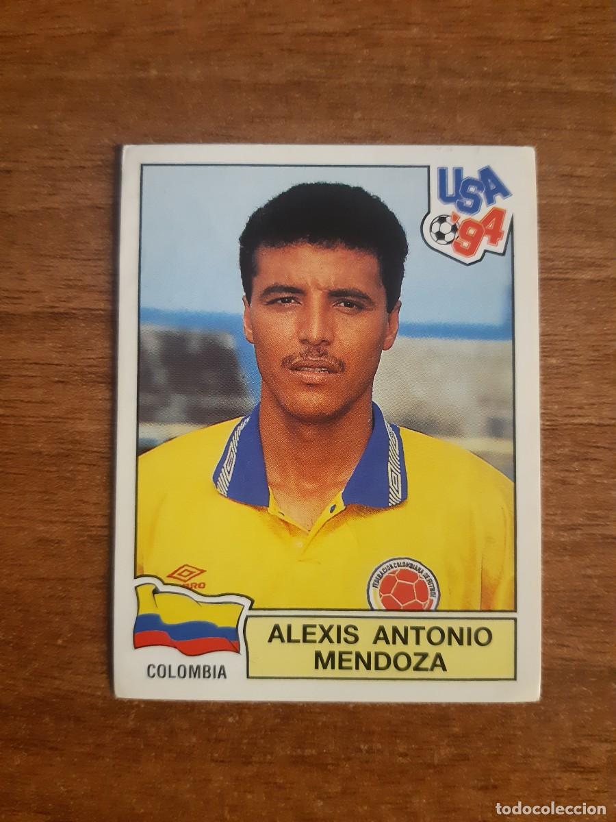 Cromos de f&uacute;tbol: N&deg;57 Alexis Antonio Mendoza (Colombia) Mundial USA 94 PANINI. Nunca pegado