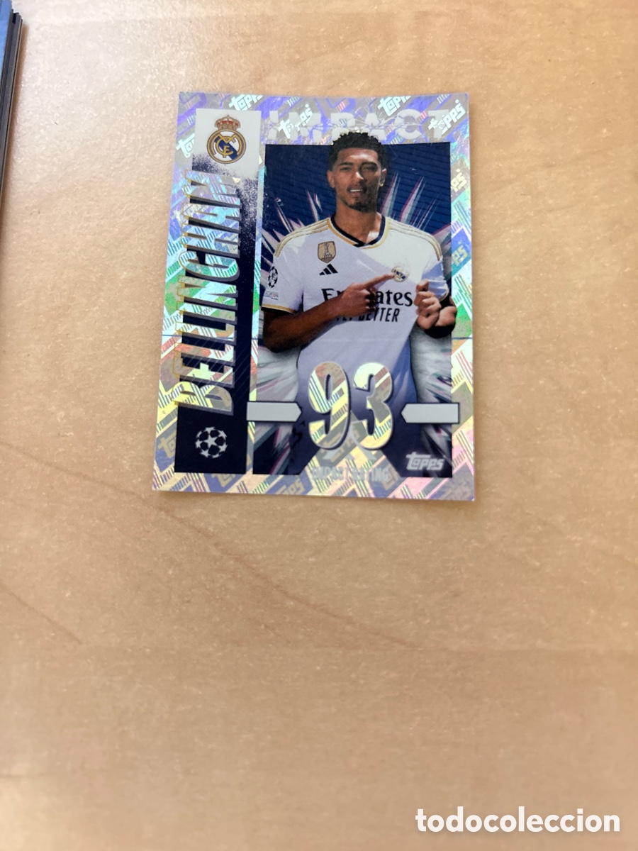 Cromos de f&uacute;tbol: Bellingham 426 Real Madrid Impact Topps Stickers 23 24 UEFA Champions League 2023 2024 23/24 2023/24
