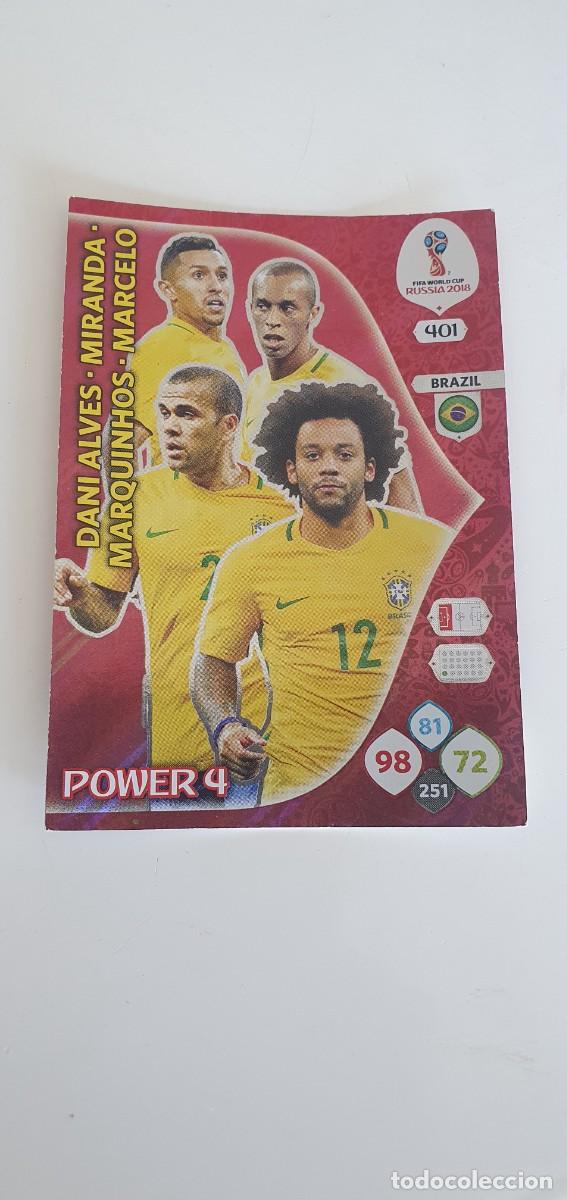 Cromos de f&uacute;tbol: 401 POWER 4 (BRASIL) PANINI ADRENALYN FIFA WORLD CUP RUSSIA 2018 RUSIA 18