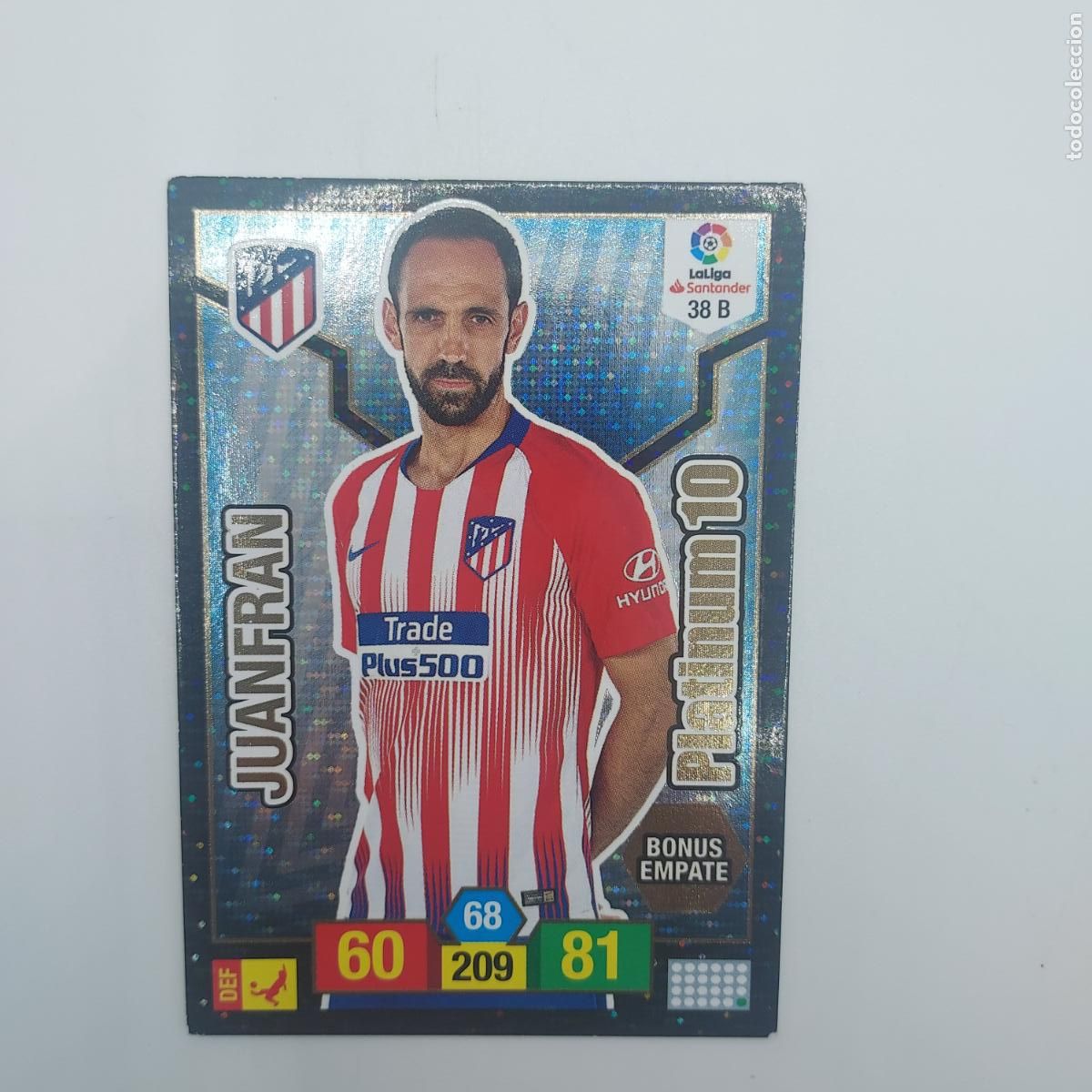 Cromos de f&uacute;tbol: ADRENALYN JUANFRAN PLATINUM10 18 19