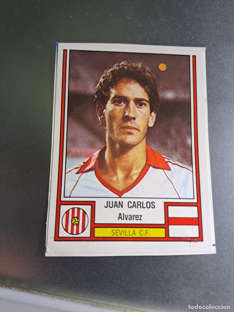 Cromos de F&uacute;tbol: CROMO JUAN CARLOS 265 SEVILLA FUTBOL 83 82 1982 1983 PANINI CROMO CROM RECORTADO